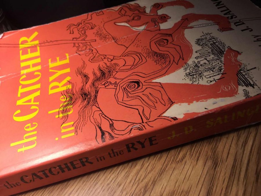 A copy of The Catcher in the Rye