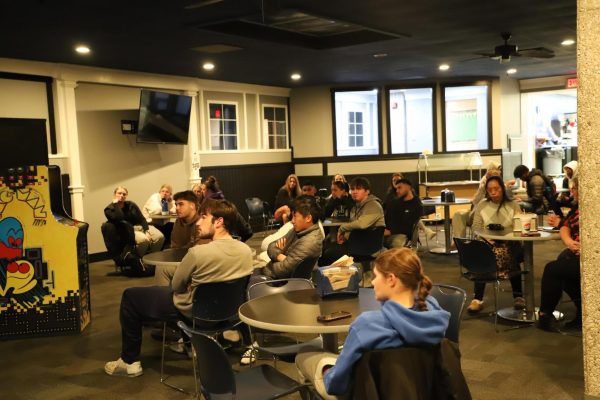 Students intently listening to Canton Chief of Police Blakely's presentation.