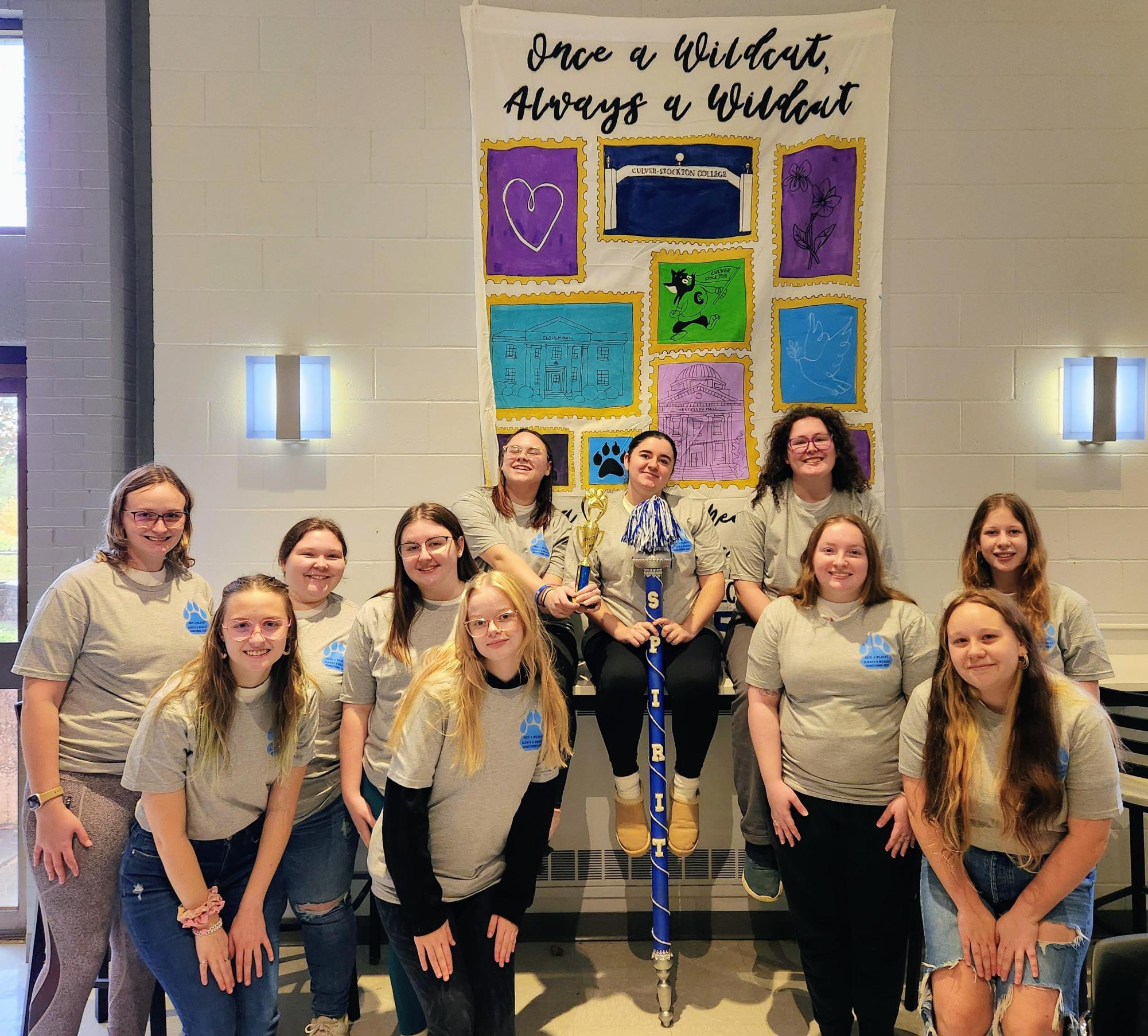 Sigma Kappa with the Spirit Stick